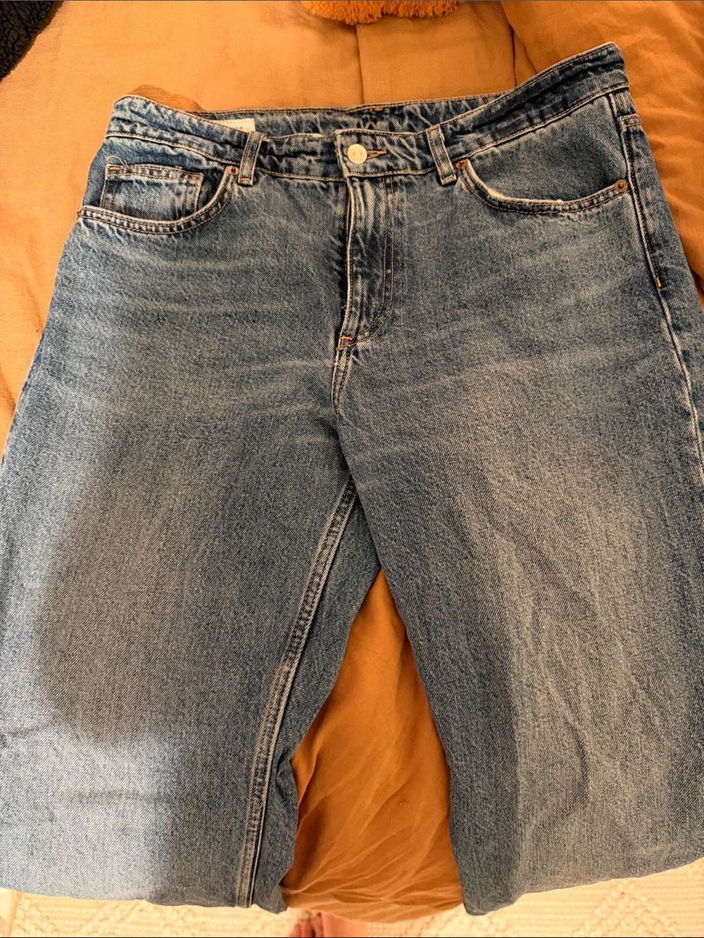 Zara women’s Light Blue Relaxed Denim Jeans